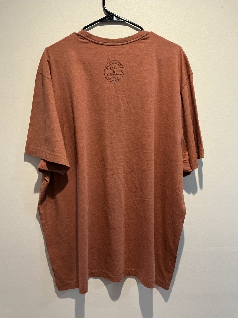 Life is Good Good Karma Peace Sign Graphic Tee XXL Rusty Orange - Picture 2 of 4